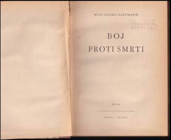 Georg Kaufmann: Boj proti smrti