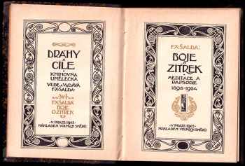 F. X Šalda: Boje o zítřek