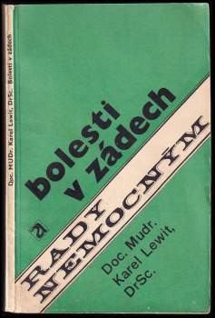 Karel Lewit: Bolesti v zádech