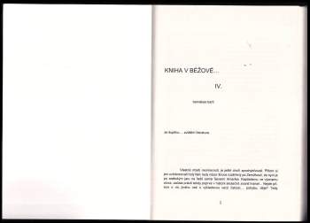 Barnabáš Bartl: Kniha v béžové
