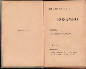 Edgar Wallace: Bosambo