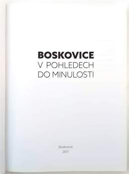 Boskovice v pohledech do minulosti