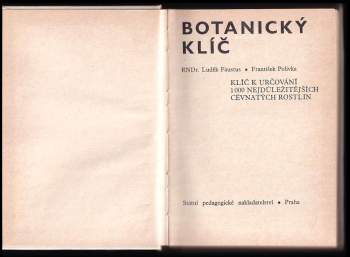 František Polívka: Botanický klíč