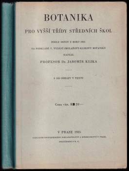 Botanika pro vyšší třídy středních škol