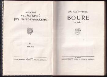 Josef Hais Týnecký: Bouře