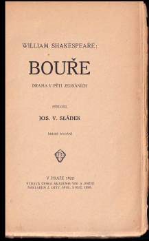 William Shakespeare: Bouře