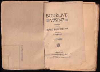 Emily Brontë: Bouřlivé výšiny