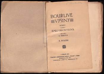 Emily Brontë: Bouřlivé výšiny