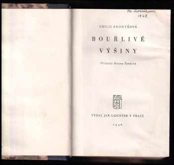 Emily Brontë: Bouřlivé výšiny