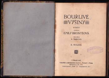 Emily Brontë: Bouřlivé výšiny