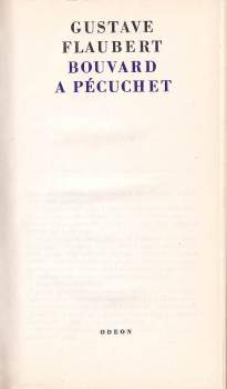 Gustave Flaubert: Bouvard a Pécuchet