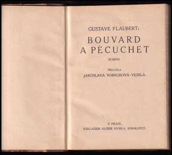 Gustave Flaubert: Bouvard a Pécuchet - román