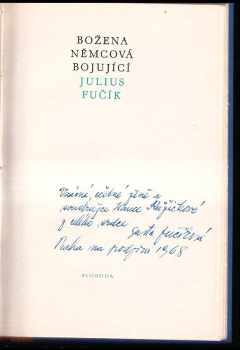 Julius Fučík: Božena Němcová bojující