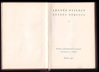 Zdeněk Nejedlý: Božena Němcová