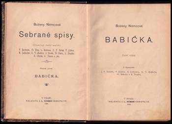 Božena Němcová: Boženy Němcové Babička