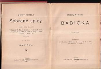 Božena Němcová: Boženy Němcové Babička