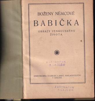 Božena Němcová: Boženy Němcové Babička