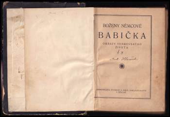 Božena Němcová: Boženy Němcové Babička