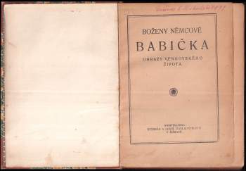 Božena Němcová: Boženy Němcové Babička