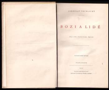 Jaroslav Vrchlický: Bozi a lidé