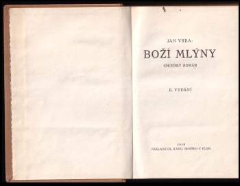 Jan Vrba: Boží mlýny