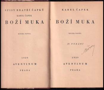 Karel Čapek: Boží muka