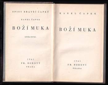 Karel Čapek: Boží muka