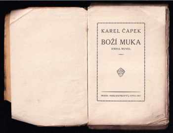 Karel Čapek: Boží muka