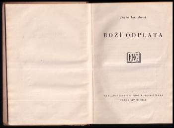 Julie Landová: Boží odplata