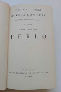 Dante Alighieri: Božská komedie 1 - 3 - Díl 1 - Peklo + 2. díl - Očistec + Díl 3 - Ráj - KOMPLET