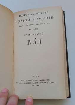 Dante Alighieri: Božská komedie 1 - 3 - Díl 1 - Peklo + 2. díl - Očistec + Díl 3 - Ráj - KOMPLET