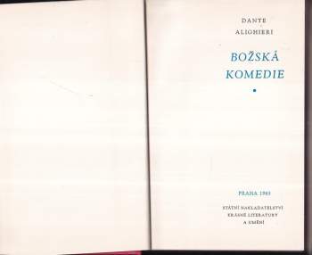 Dante Alighieri: Božská komedie