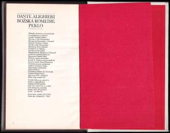 Dante Alighieri: Božská komedie ; Peklo