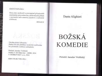 Dante Alighieri: Božská komedie