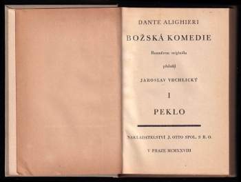 Dante Alighieri: Božská komedie