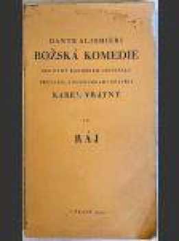 Dante Alighieri: Božská komedie