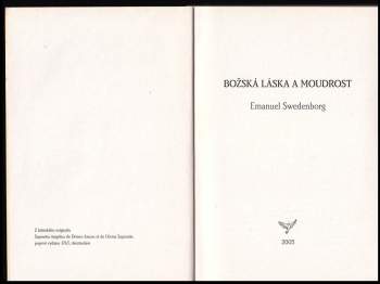 Emanuel Swedenborg: Božská Láska a Moudrost