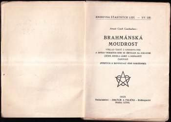 Arnošt Czech z Czechenherzu: Brahmánská moudrost