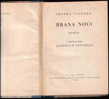 Frank L Packard: Brána noci