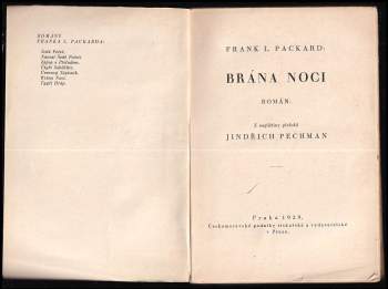 Frank L Packard: Brána noci