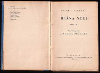 Frank L Packard: Brána noci