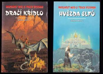 Margaret Weis: Brána smrti 1 - 4 - Dračí křídlo + Hvězda elfů + Ohňové moře + Hadí mág
