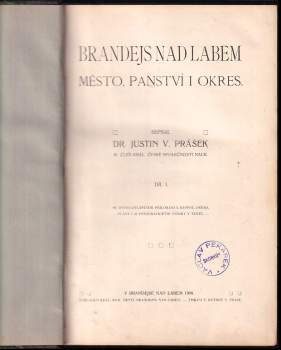 Justin Václav Prášek: Brandejs nad Labem