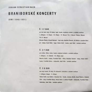 Johann Sebastian Bach: Braniborské Koncerty  (2xLP + BOOKLET)