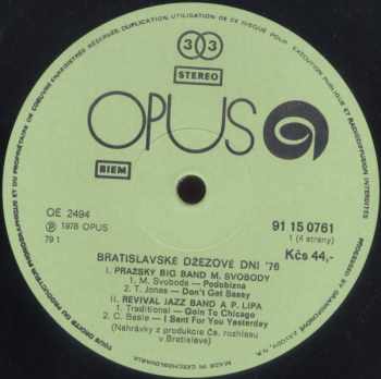 Various: Bratislavské Džezové Dni 1976 (2xLP)