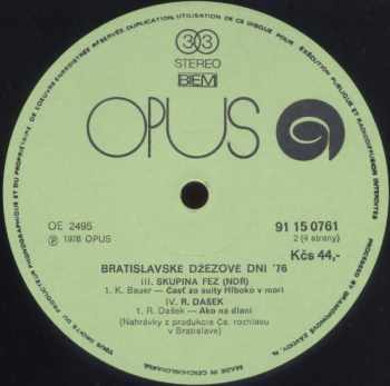 Various: Bratislavské Džezové Dni 1976 (2xLP)