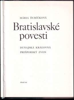 Mária Ďuríčková: Bratislavské povesti
