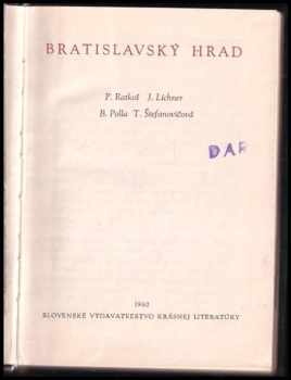 Ján Lichner: Bratislavský hrad