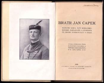 Jan Čapek: Bratr Jan Čapek