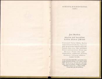 Jan Herben: Bratr Jan Paleček